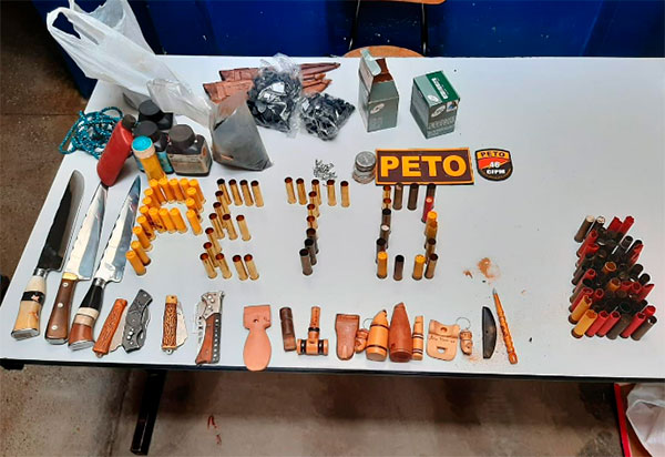 Livramento: PM apreende animais silvestres e munições 