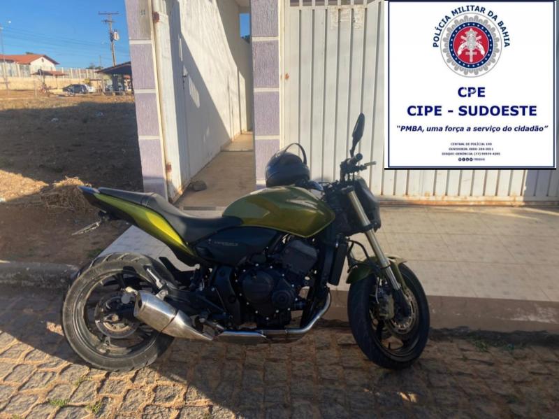CIPE Sudoeste prende motocicleta com sinais de adulteração em Igaporã