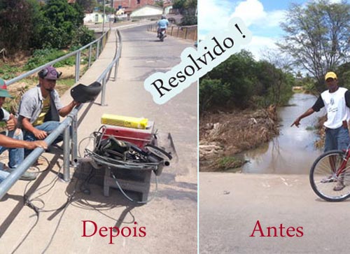 Após matéria exibida no Destaquebahia, proteção lateral da ponte que interliga o bairro São Jorge ao Doutor Juracy é colocada.