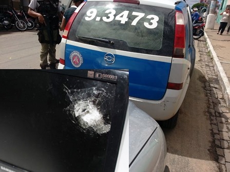 Alarme dispara na hora do assalto e bandidos atiram duas vezes contra funcionária de distribuidora de bebidas