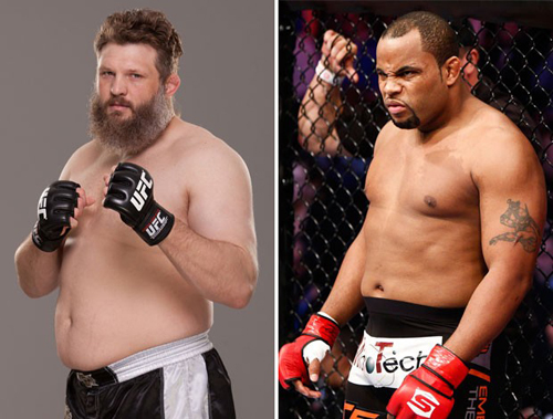 'Gordinhos' Roy Nelson e Cormier fazem 'choque de barrigas' no UFC