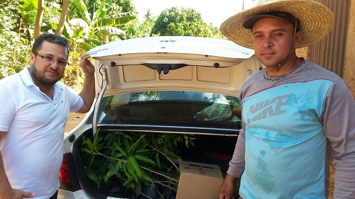 Brumado: Centro Terapêutico Metanoia recebe mudas do Viveiro Valério em Livramento