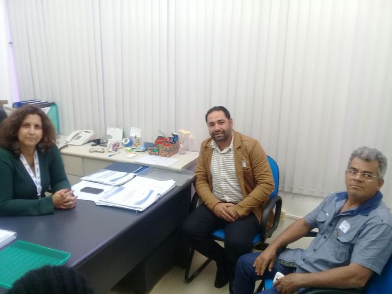 PRESIDENTE DA CÂMARA DE VEREADORES DE RIO DO ANTÔNIO TEM AUDIÊNCIA COM SUPERINTENDENTE DA EMBASA