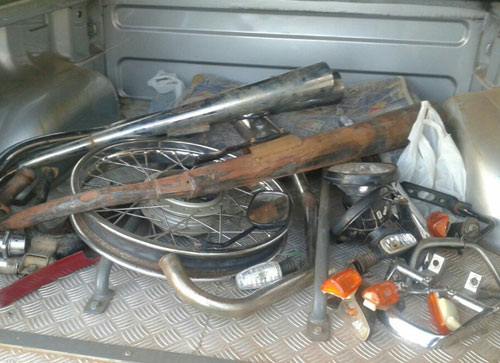 Operação 'Pente Fino' peças furtadas de carros e motos são recuperadas