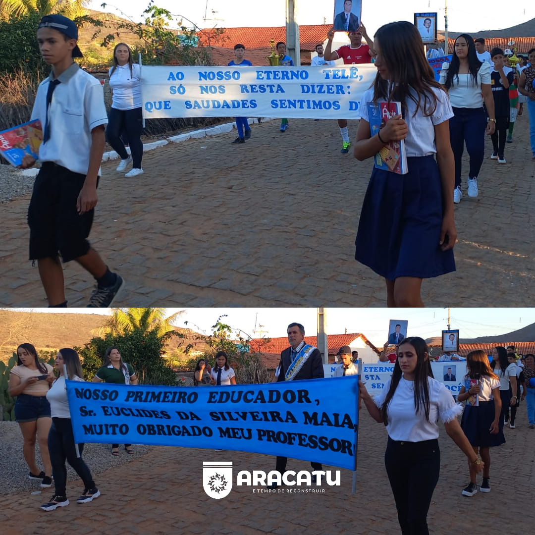 Aracatu: Alunos da Escola Euclides da Silveira realizam desfile da pátria no povoado de Piabanha
