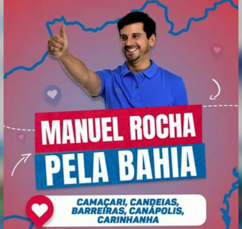 Pré-candidato a deputado estadual, Manuel Rocha esteve percorrendo cidades da Bahia e recebendo apoios