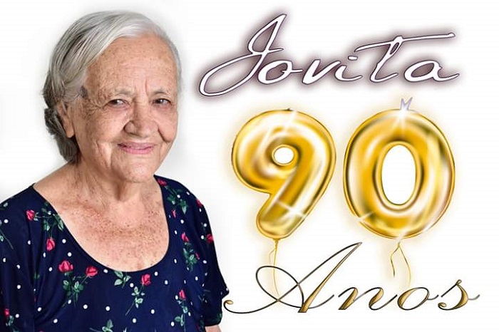 Feliz aniversário: Dona Jovita comemorou com amigos e familiares seus 90 anos de idade