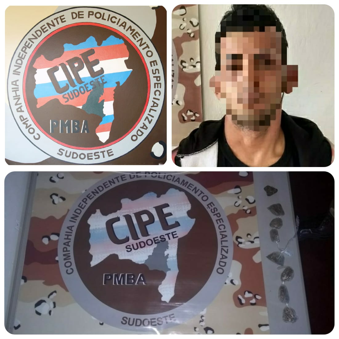 Dois homens são presos pela CAESG por envolvimento no tráfico de drogas em Aracatu