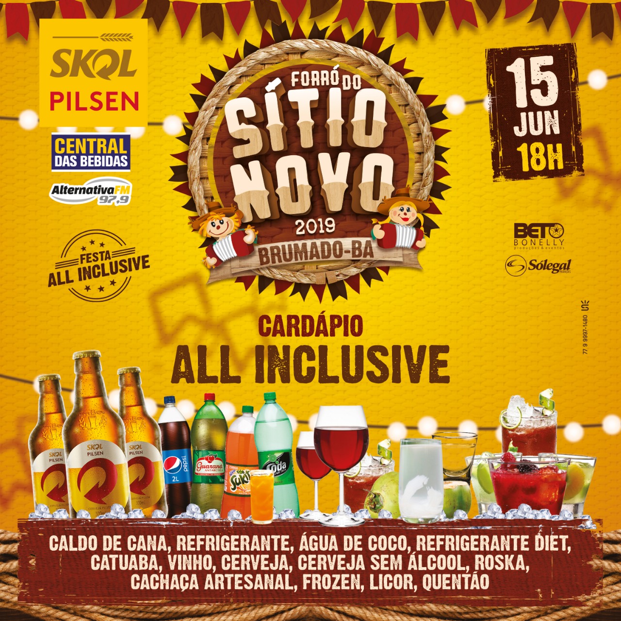 Forró do Sítio Novo 2019: Confira o Open Bar da festa mais tradicional da região