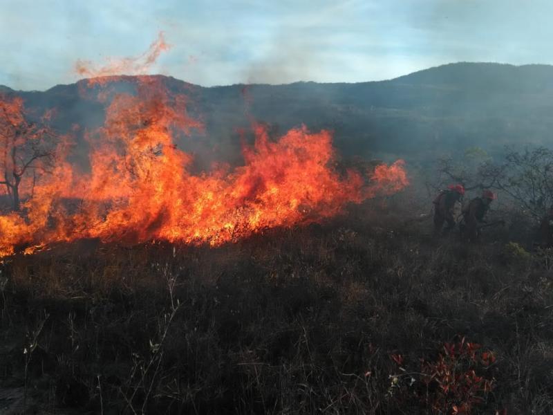 Boquira e Rio de Contas registram pontos críticos de incêndio, diz Corpo de Bombeiros