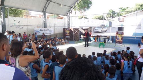 A Eletrozema proporcionou alegria as crianças de escola pública