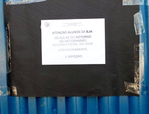 Após reunião com a secretária de Educação e Professores aulas noturnas são suspensas no CMEAS