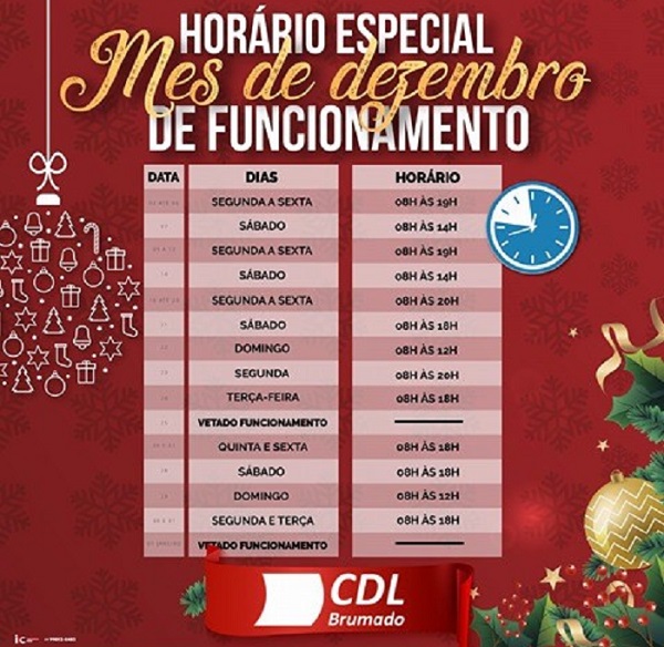 Comércio em Brumado tem horário especial no mês de dezembro; confira