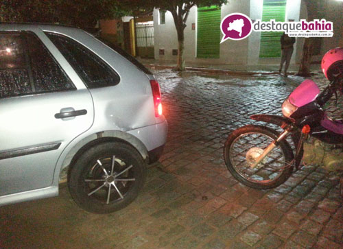 Menor de idade se envolve em acidente no centro da cidade