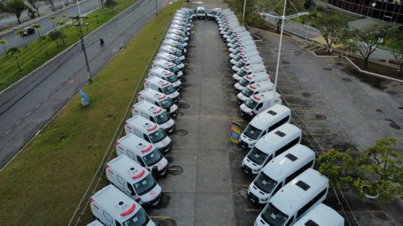 Bahia recebe 59 novas ambulâncias para reforçar atendimento de emergência e transporte de pacientes no interior