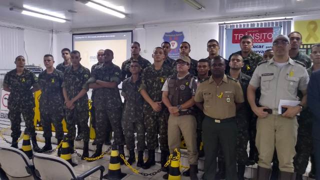 Tiro de Guerra de Brumado participa de lançamento da Campanha Maio Amarelo