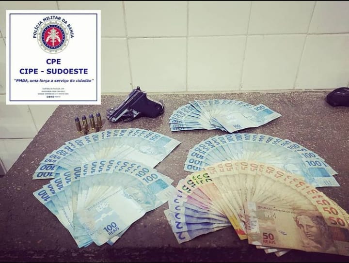 Aracatu: Cipe Sudoeste faz apreensão de arma de fogo e recupera veículo na zona rural  