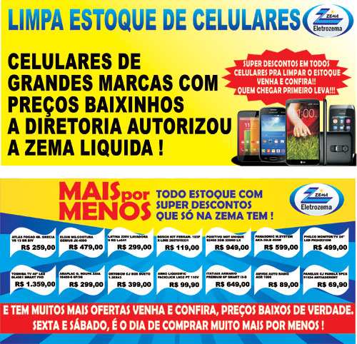 Mais por menos, limpa estoque Zema!