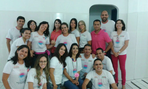 Equipe da Secretaria Municipal de Saúde comemora os resultados já obtidos com o Outubro Rosa