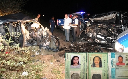 Tanquinho: Acidente envolvendo Pajero e Colbat deixa quatro mortos na BR-324