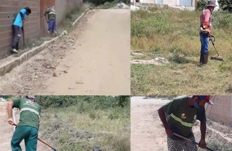 PREFEITURA INTENSIFICA A LIMPEZA DE RUAS E CALÇADAS E PEDE A COLABORAÇÃO DA POPULAÇÃO NA LIMPEZA DE LOTES URBANOS