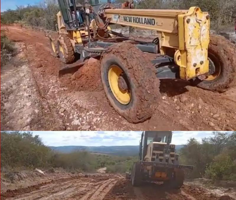SECRETARIA DE OBRAS DE ARACATU RETOMA OS TRABALHOS DE RECUPERAÇÃO DE ESTRADAS VICINAIS