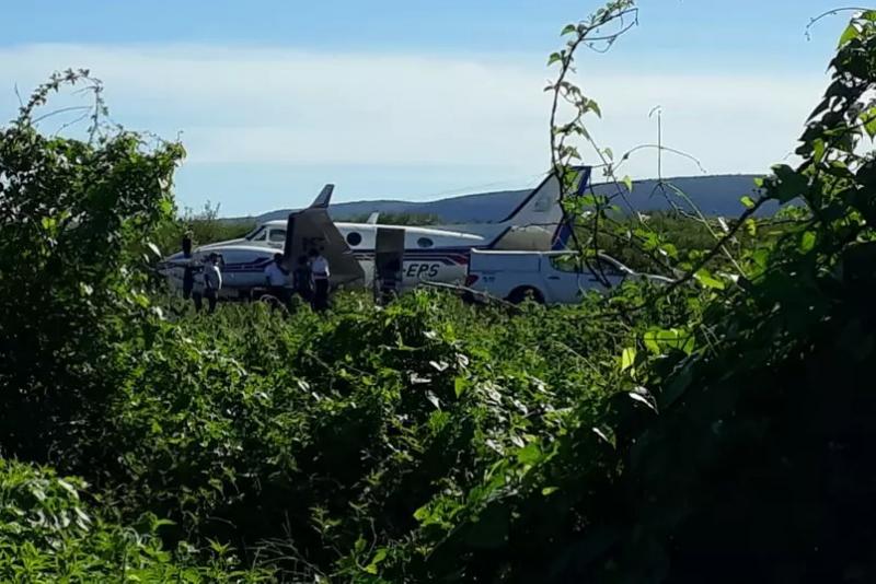 Ibotirama: Avião que transportava vacinas contra a Covid-19 bate em jumento