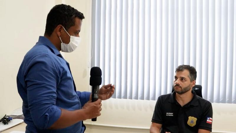 Delegado fala sobre feminicídio ocorrido em Brumado, confira a reportagem com Fabiano Neves