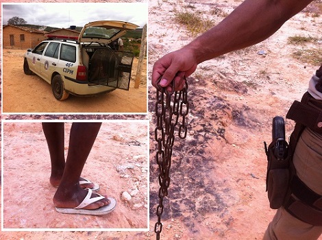 Mãe é detida por acorrentar a própria filha de 9 anos em casa