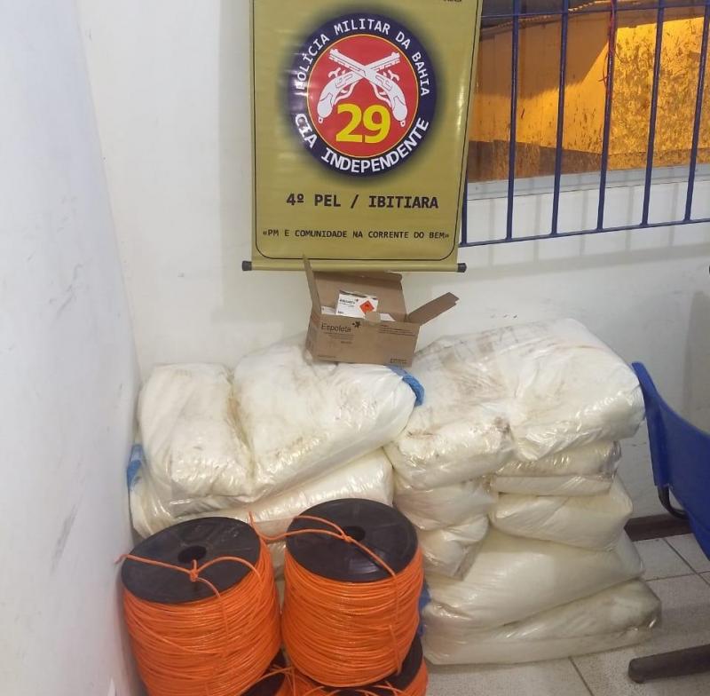Polícia apreende 250 kg de explosivos na cidade de Ibitiara na Chapada Diamantina