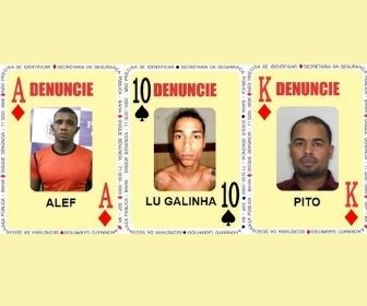 Três foragidos são inseridos no Baralho do Crime