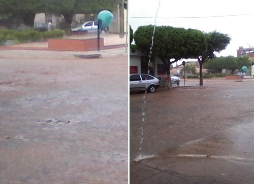 Depois de muito calor, chuva nesta manhã em Livramento