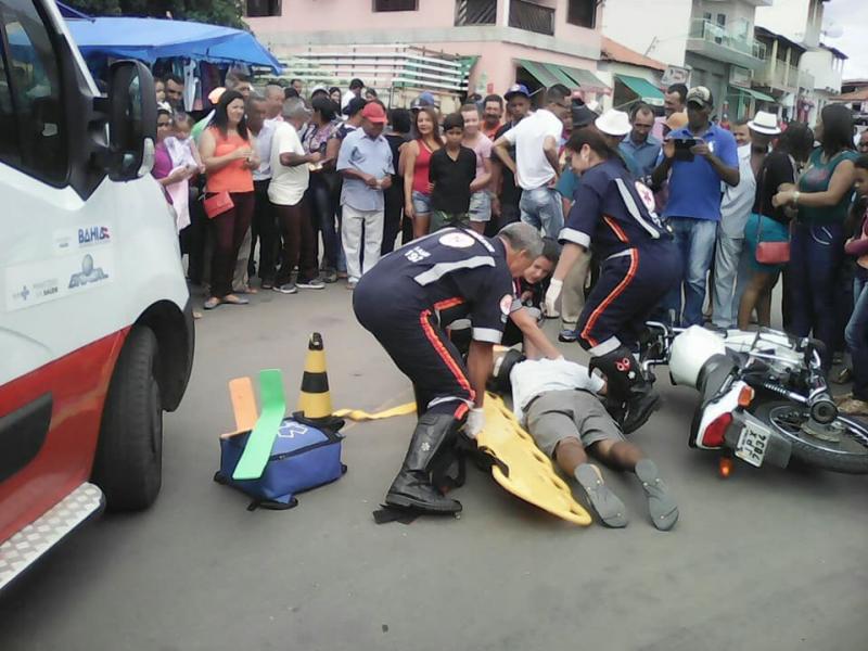 Maio Amarelo: Blitz e simulação de acidente é realizada no Centro de Maetinga