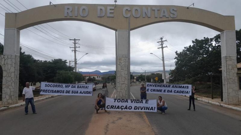 Moradores prestam queixa na delegacia após morte de animais por envenenamento em Rio de Contas 