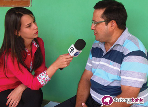Equipe da TV Sudoeste grava matéria no Centro de Recuperação Metanóia.   