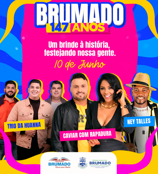 Brumado se prepara para receber shows de Caviar com Rapadura, Trio da Huanna e Ney Talles, hoje no aniversário da cidade