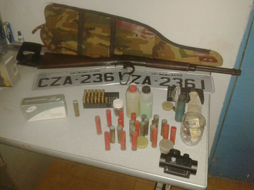 Contendas do Sincorá: Em ronda na Zona Rural CIPE Sudoeste apreende Armas e munições