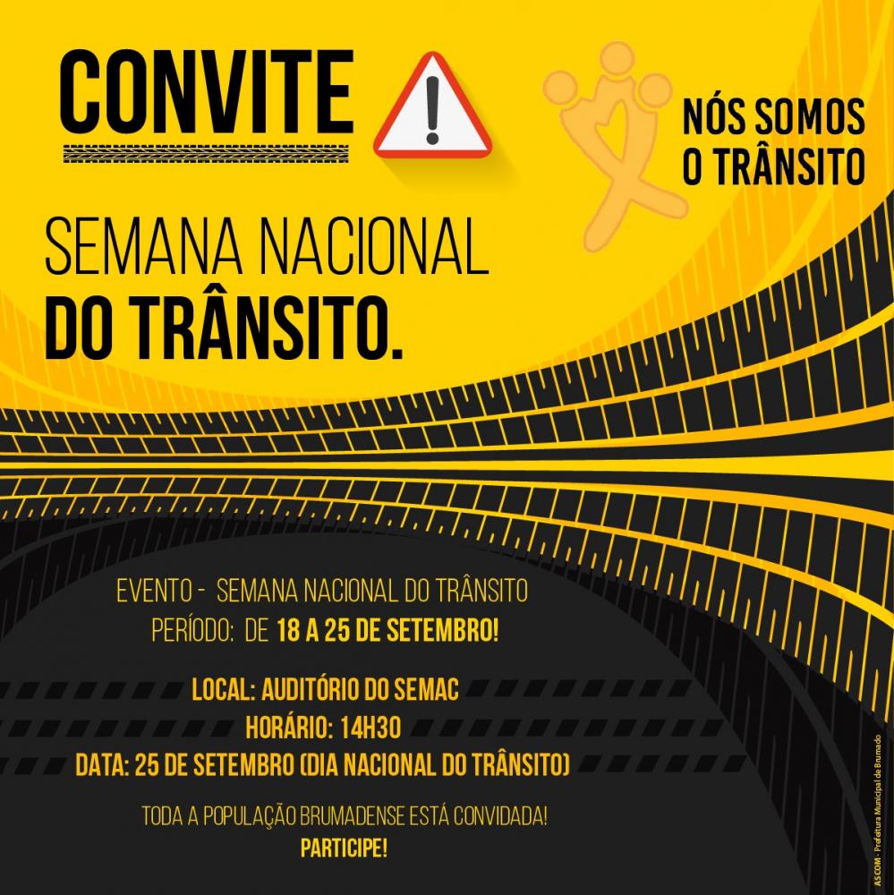 Será realizada em Brumado a Semana Nacional do trânsito; participe