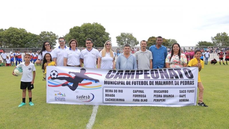 Abertura do Campeonato Municipal de Futebol é realizada em Malhada de Pedras