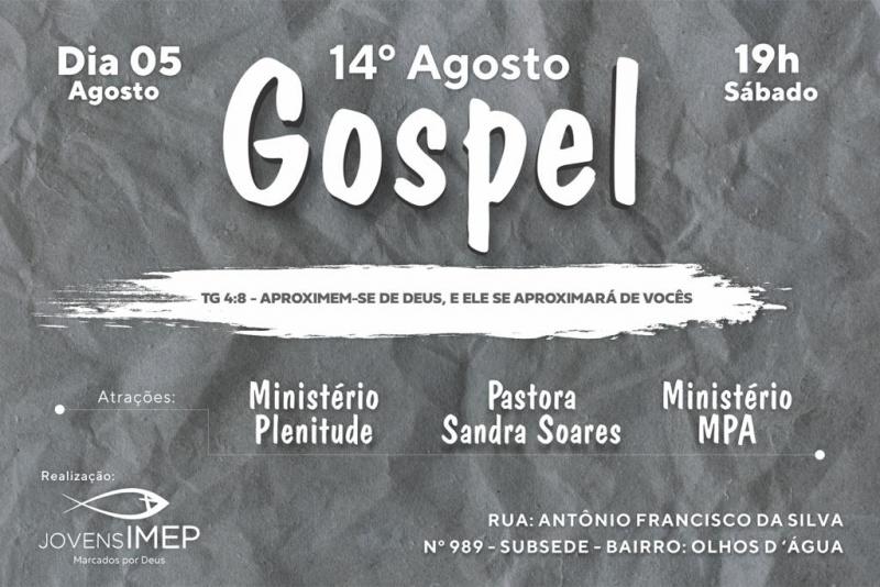 Será realizado em Brumado o 14º Agosto Gospel