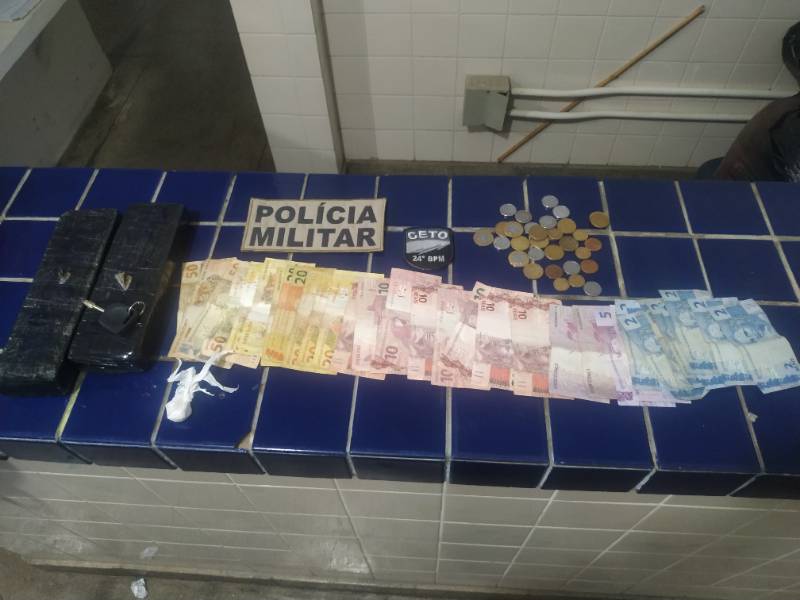 Acusado de tráfico de drogas é preso no Bairro do Mercado em Brumado