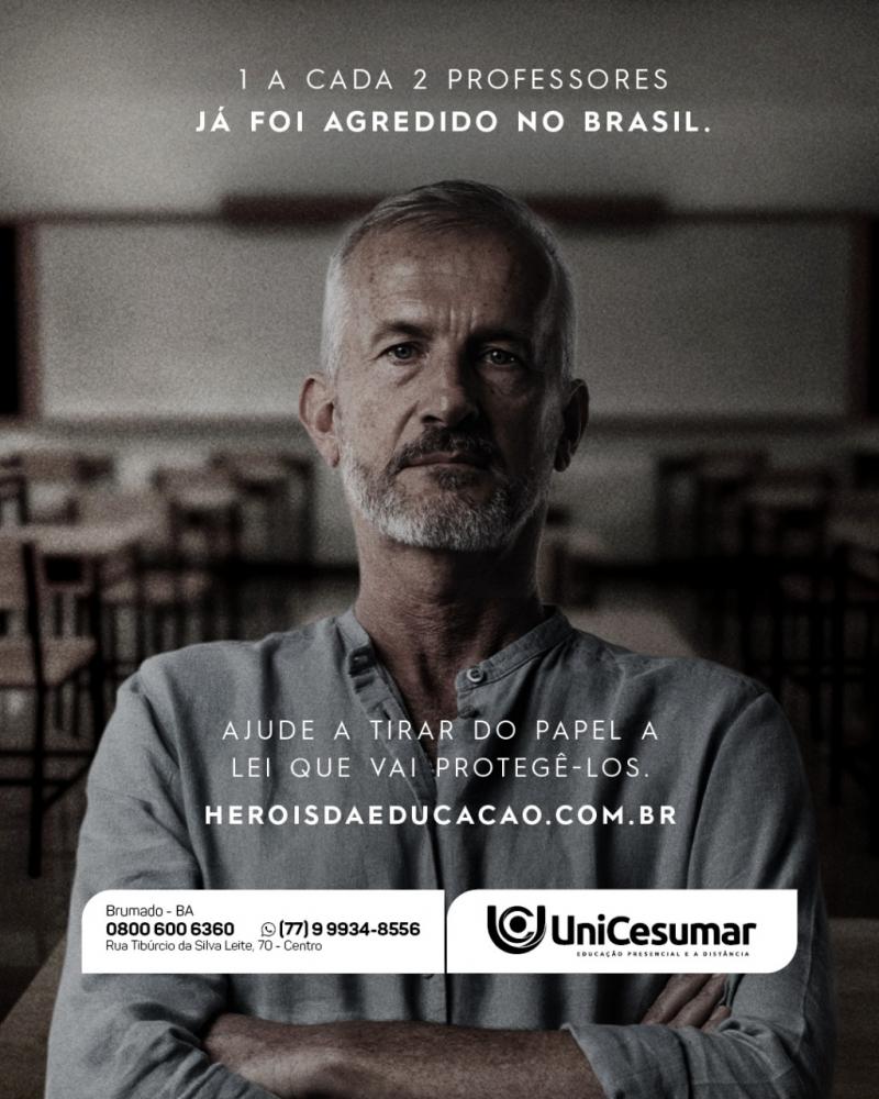 Brumado: Unicesumar cria projeto de lei, para proteção dos professores.