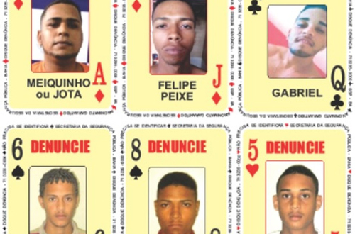 SSP-BA atualiza ‘Baralho do Crime’; procurados são por tráfico de drogas e homicídios