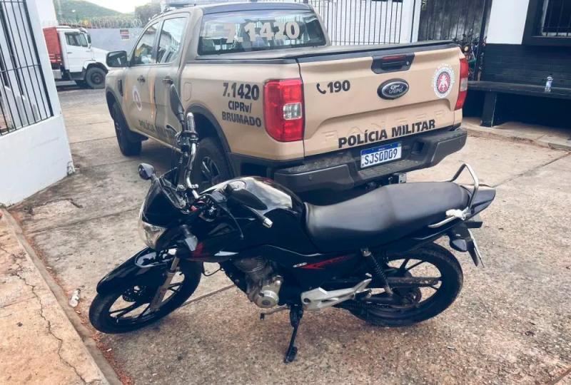 CIPRv/BRUMADO recupera motocicleta roubada na Ba-142 município de Tanhaçu