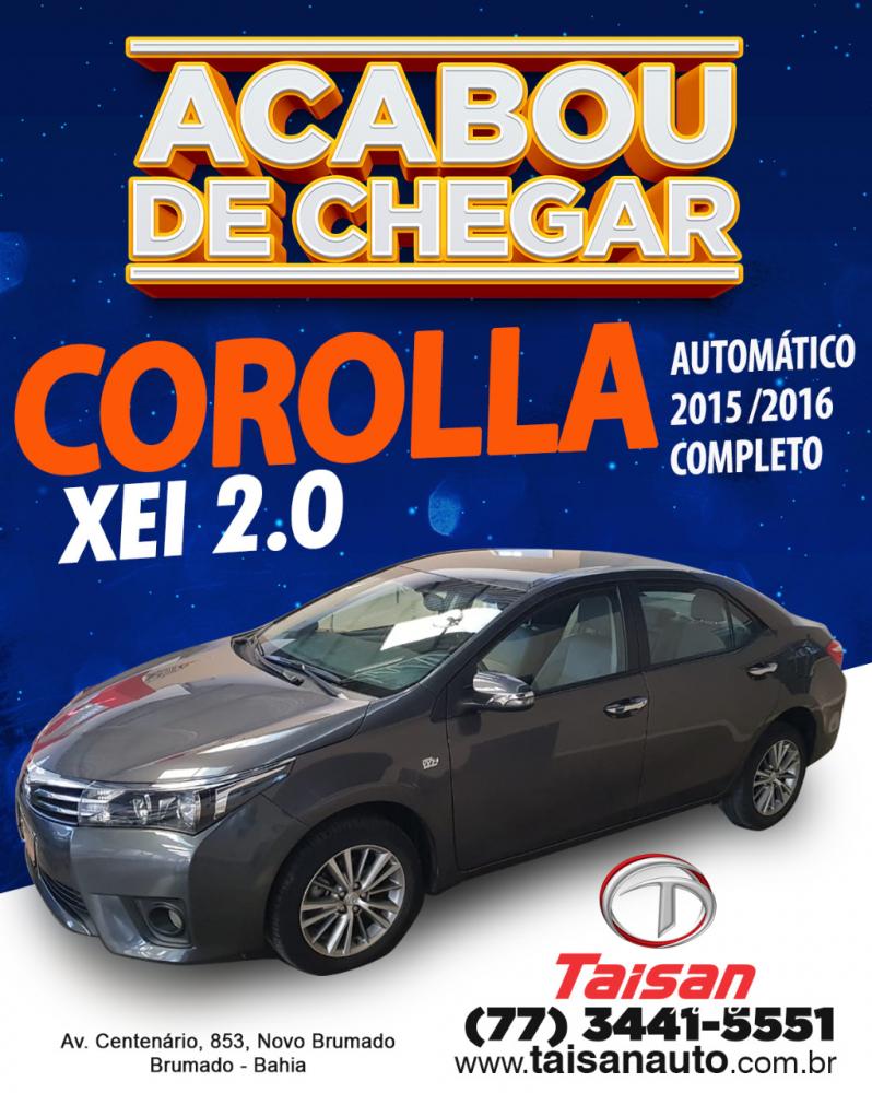 Acaba de chegar na Taisan Auto o Corolla XEI 2.0 completo; confira