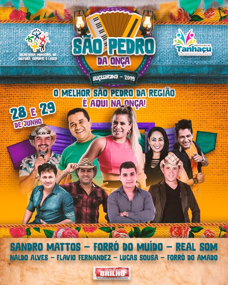 Confira as atrações que farão parte do São Pedro da Onça no distrito de Suçuarana