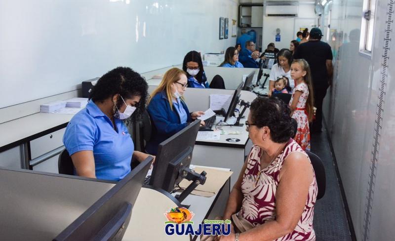 Mais de 600 atendimentos foram realizados durante passagem do SAC Móvel por Guajeru