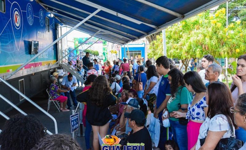 Mais de 600 atendimentos foram realizados durante passagem do SAC Móvel por Guajeru