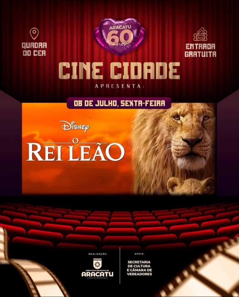 Filme Rei Leão será apresentado hoje no CEA para população de Aracatu