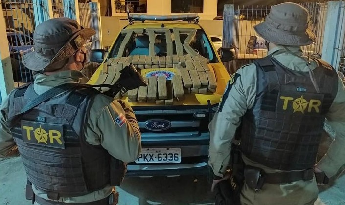 Brumado: TOR apreende grande quantidade de droga com casal vindo de SP